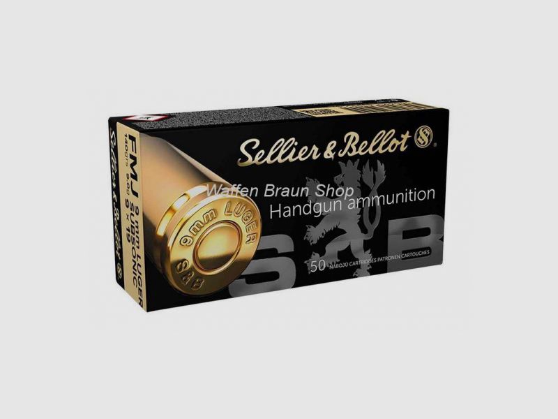 S+B 9mm Luger VLM Subsonic 140grs. 50St