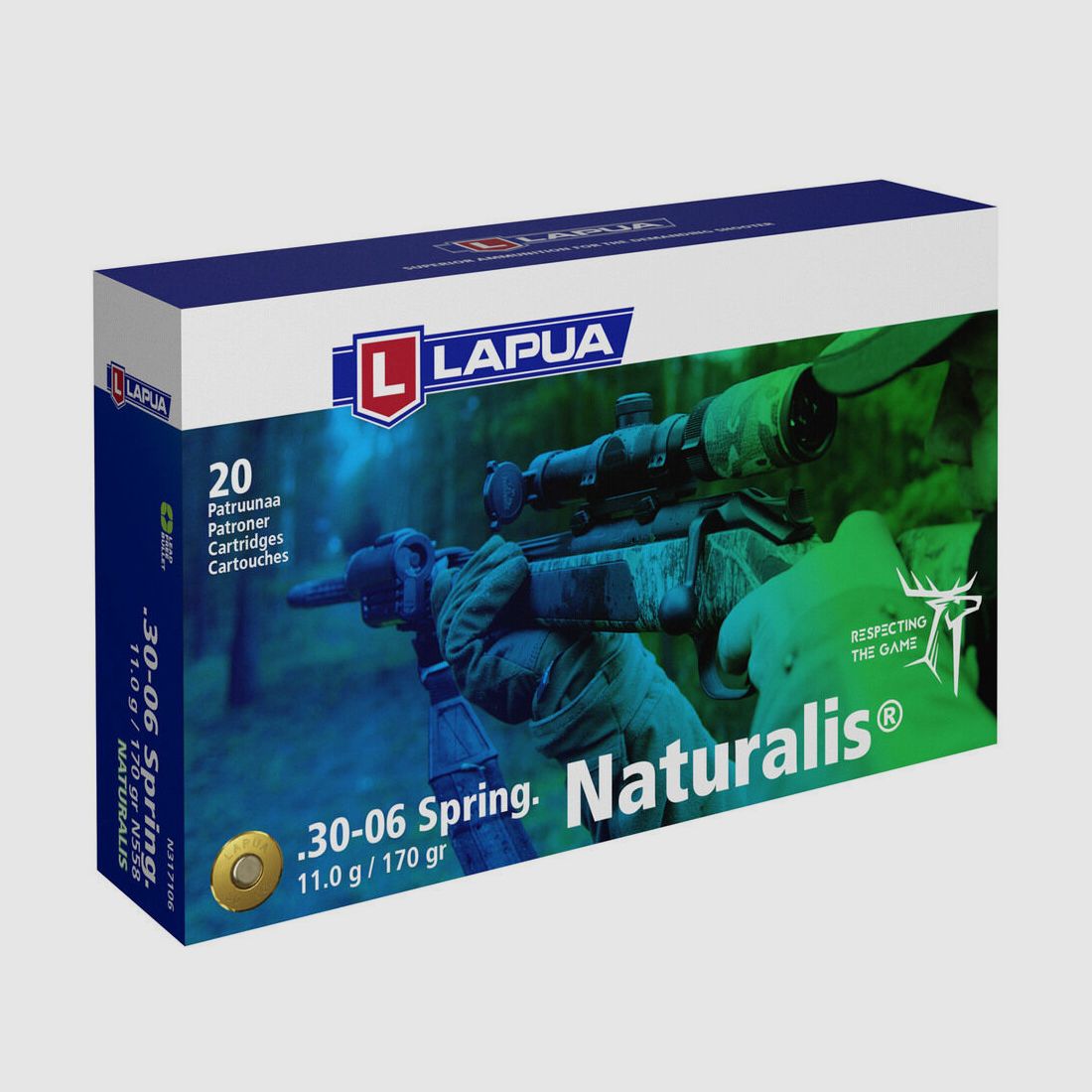 Lapua 170grs Naturalis 20STK .30-06Spring