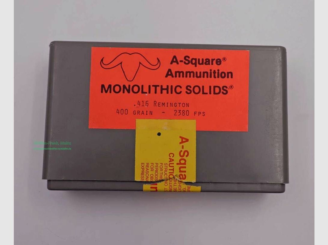 A-Square Ammunition Rifle Cartridges .416 Remington