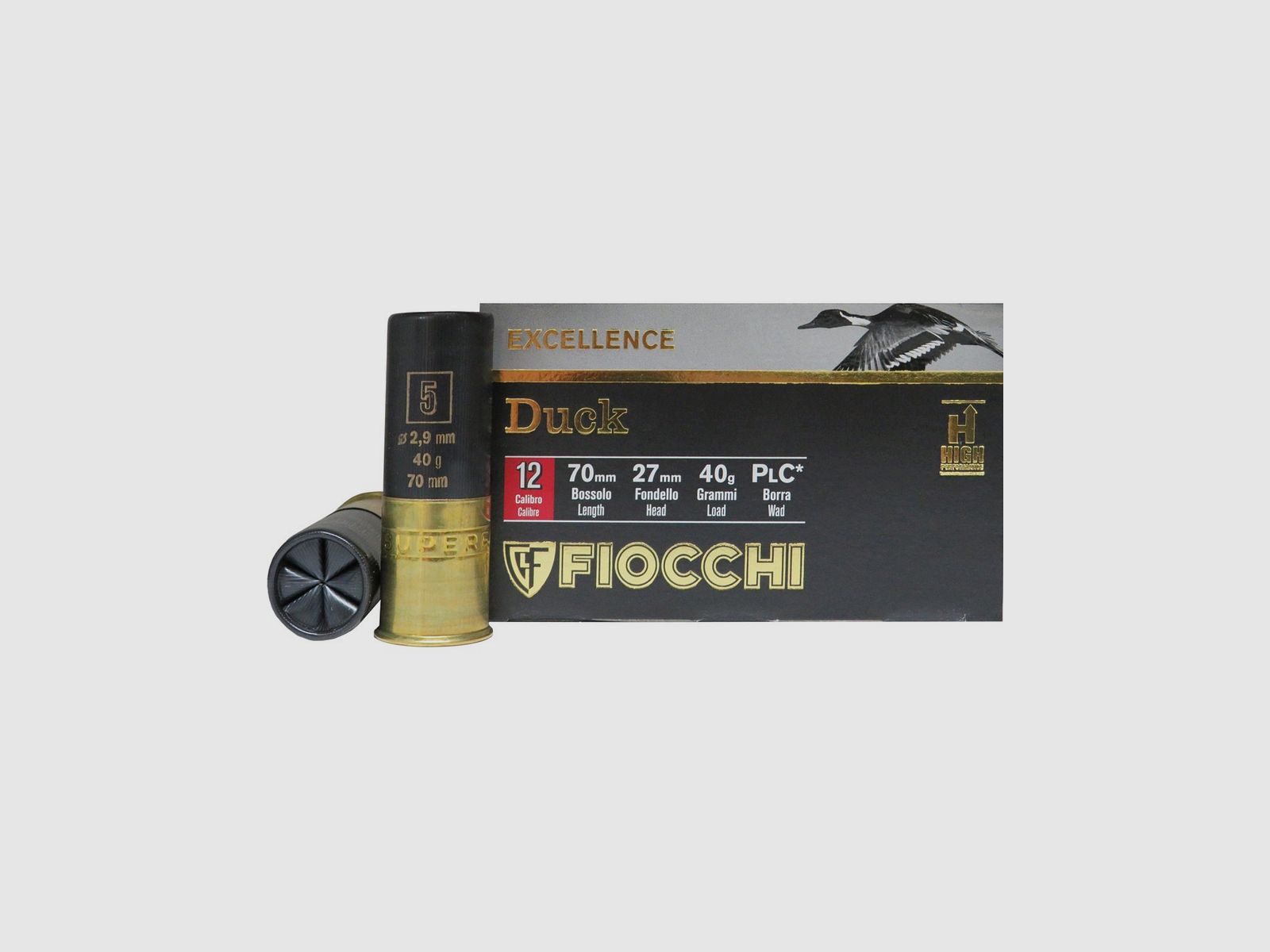 Fiocchi Excellence Duck Patronen Kal. 12/70 40 g Bleischrot 5 10 Stk