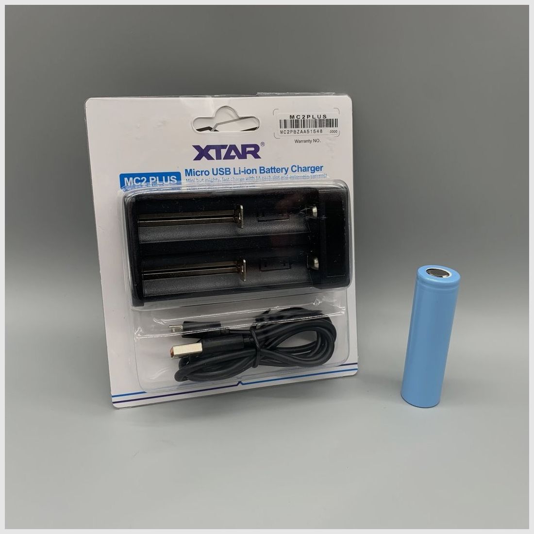 Set met oplader + batterij 18650