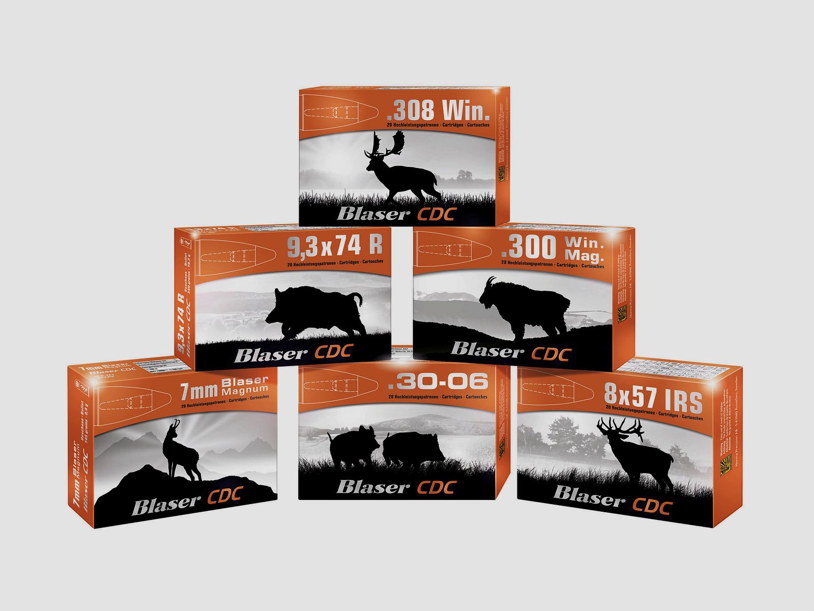 Blaser 7x65R CDC 9,4g Bleifreie Büchsenpatronen