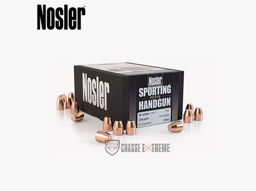 250 Ogives NOSLER Cal 45 230gr FMJ