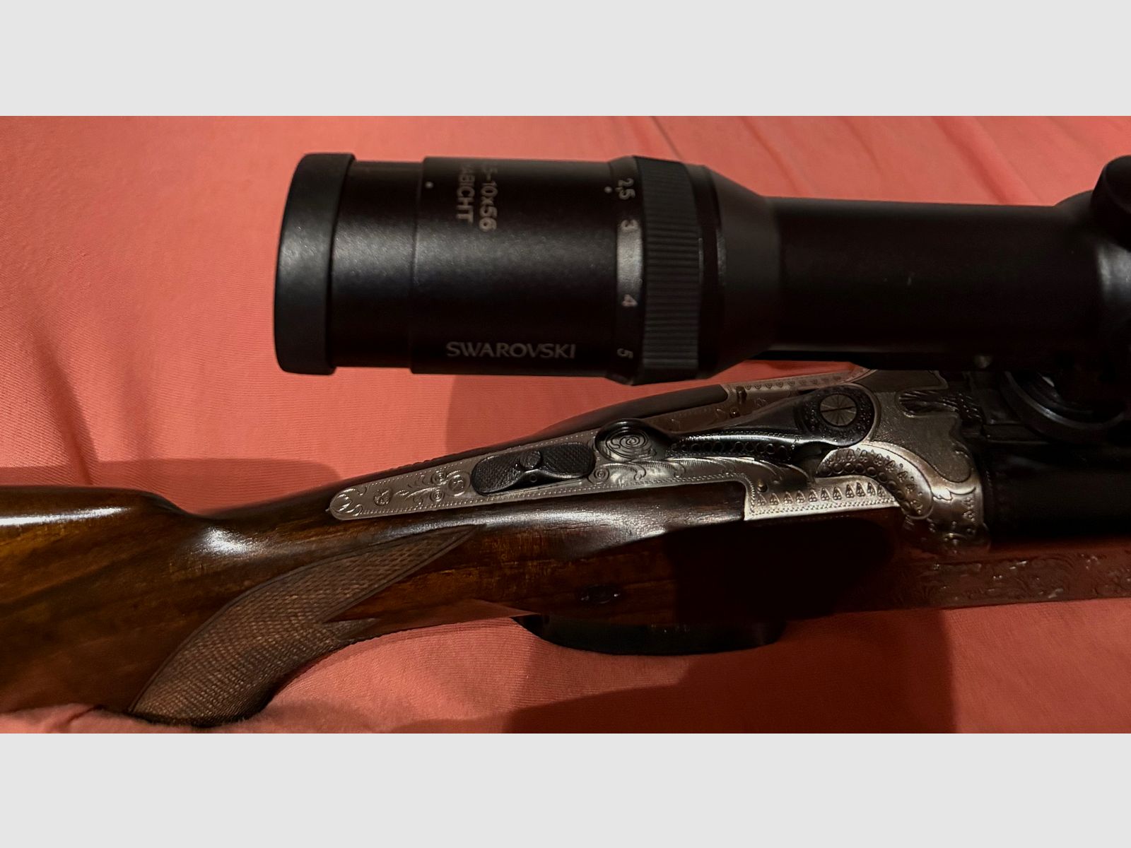 Suhler Bohrung 7x57R - 16/70 mit Swarowski Zielfernrohr Habicht 2,5x56