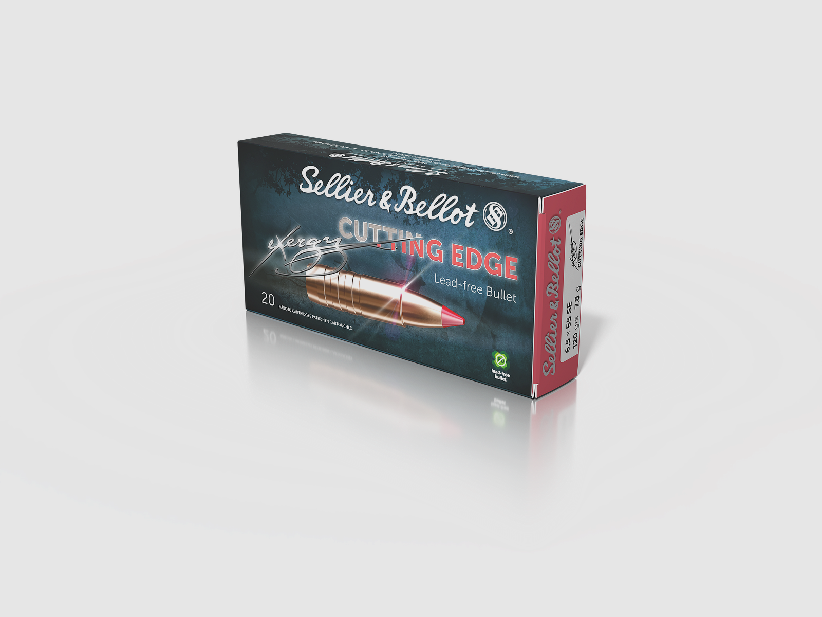 S&B Munizioni per Fucile Edge 6,5 x 55 SE 7,80g Edge eXergy Edge