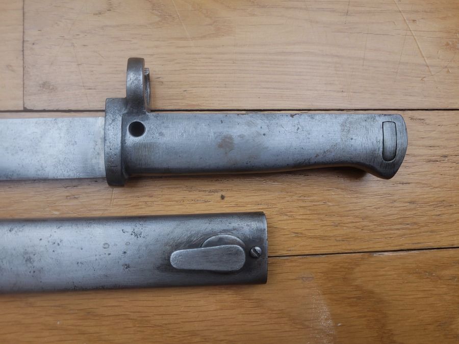 Seltene deutsche Ersatzbayonett – EB27 bei Carter – DRAIN – Klinge ohne Hohlräume – Ersatzscheide – TBE +, Bild 3 von 10