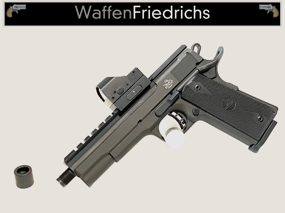 ARMSCOR - Rock Island Armory	 XT 22 FS Top Rail Ganzstahlwaffe mit Red Dot, Mündungsgewinde - Waffen Friedrichsnd