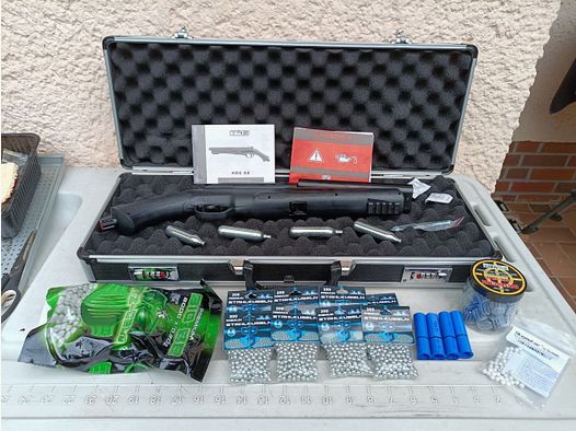 Umarex HDS 68 T4E CO2 Markierer Shotgun Schrotflinte mit Munition Koffer Rechnung 2024