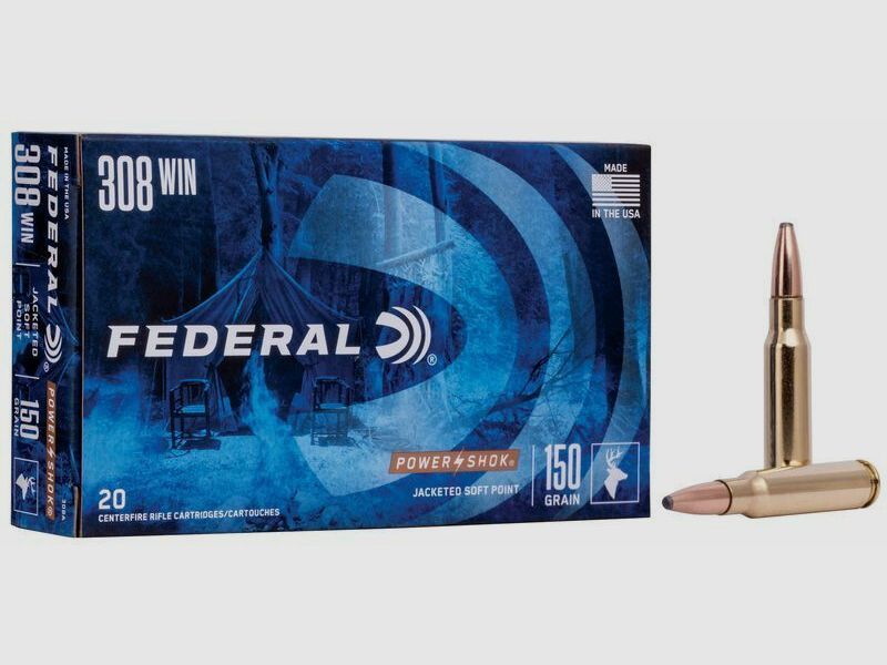Federal Pow.-Shock SP 9,7g/150grs à20 .308 WIN
