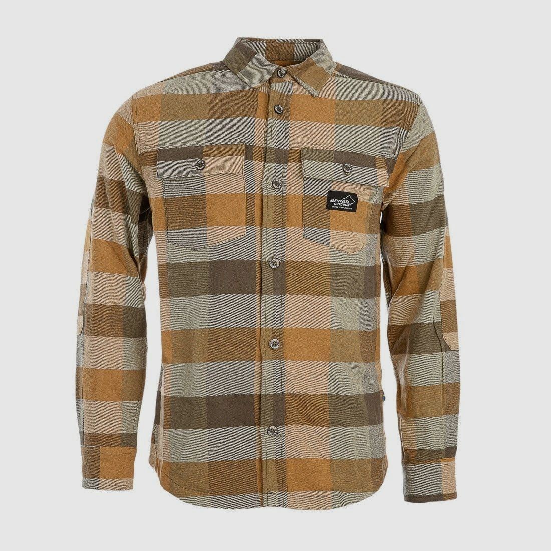 Arrak Outdoor Flanellhemd Herren Forest 4XL