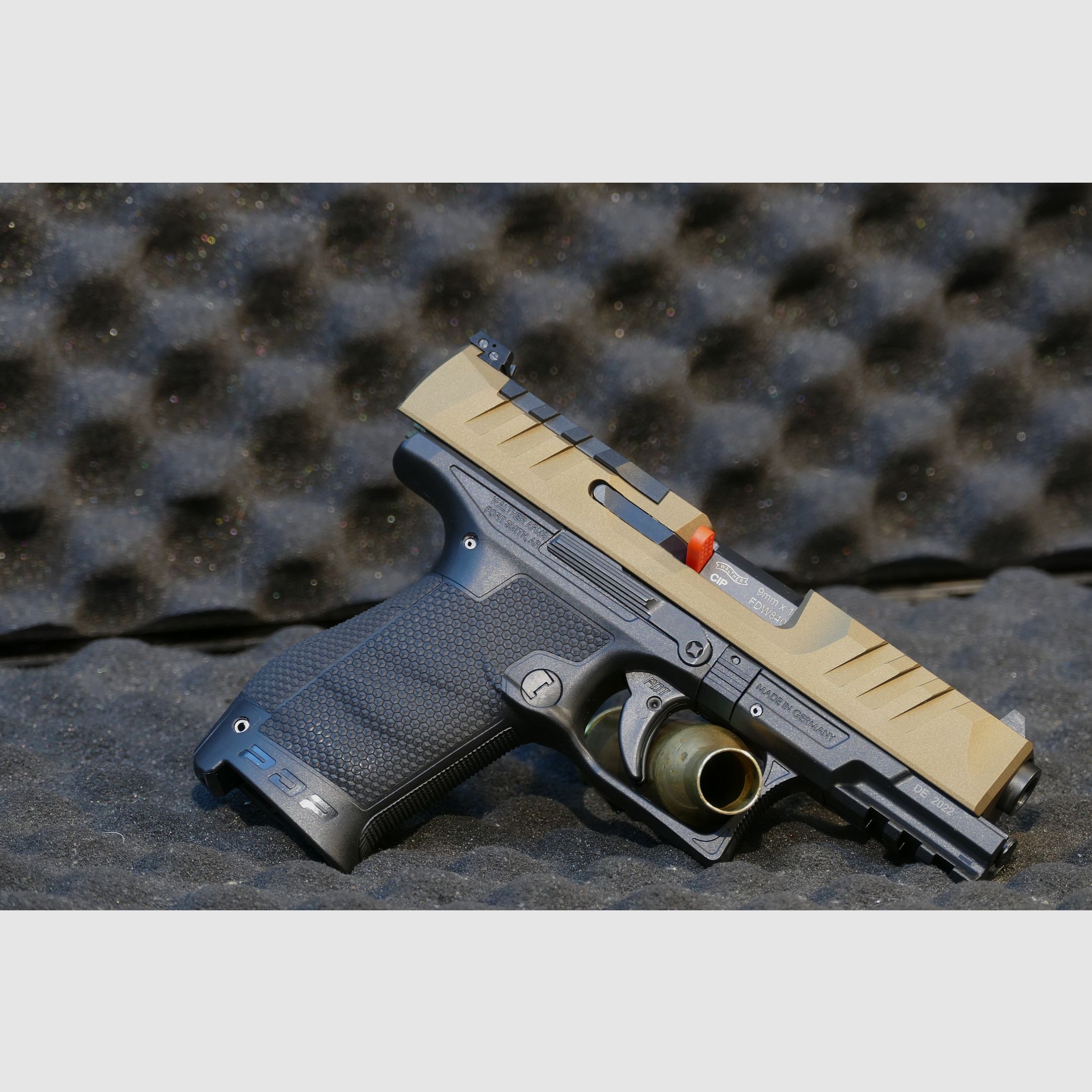 Walther PDP Compact, 4", 9x19, Ceracote personalizzato bronzo bruciato Pistola da prestazione WHB14