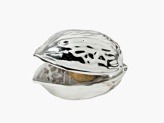 Nussknacker Walnuss 9cm versilbert