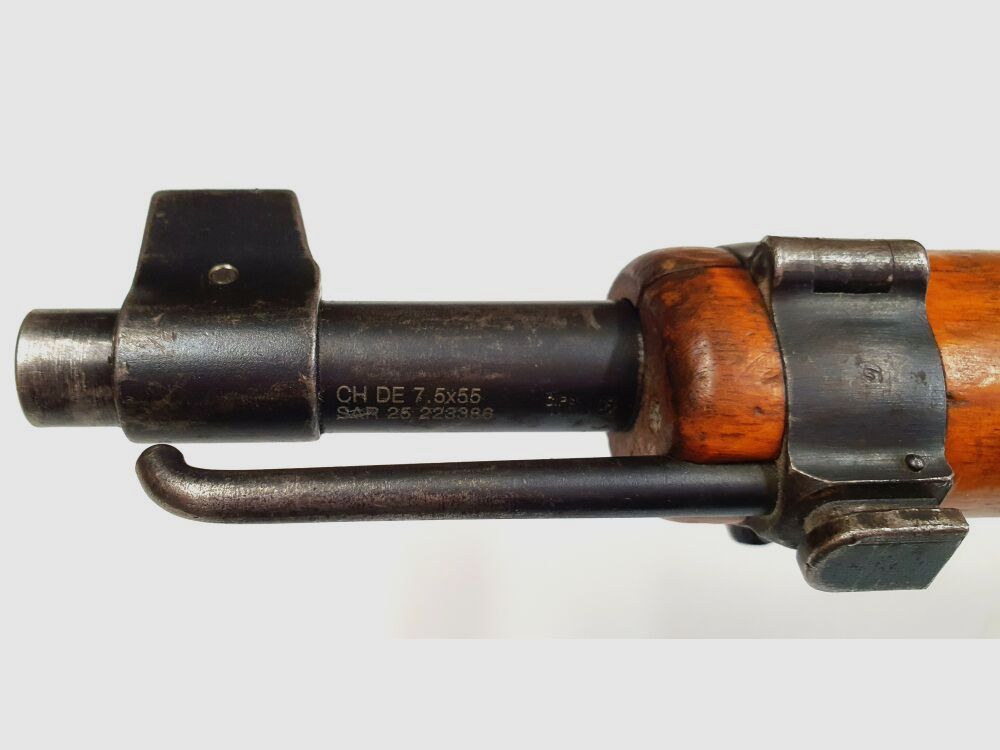 Fabryka broni Bern karabina powtarzalna Fabryka broni Bern Szwajcarski K31 Kaliber 7,5x55 szwajcarski całkowicie zgodne numery + bagnet