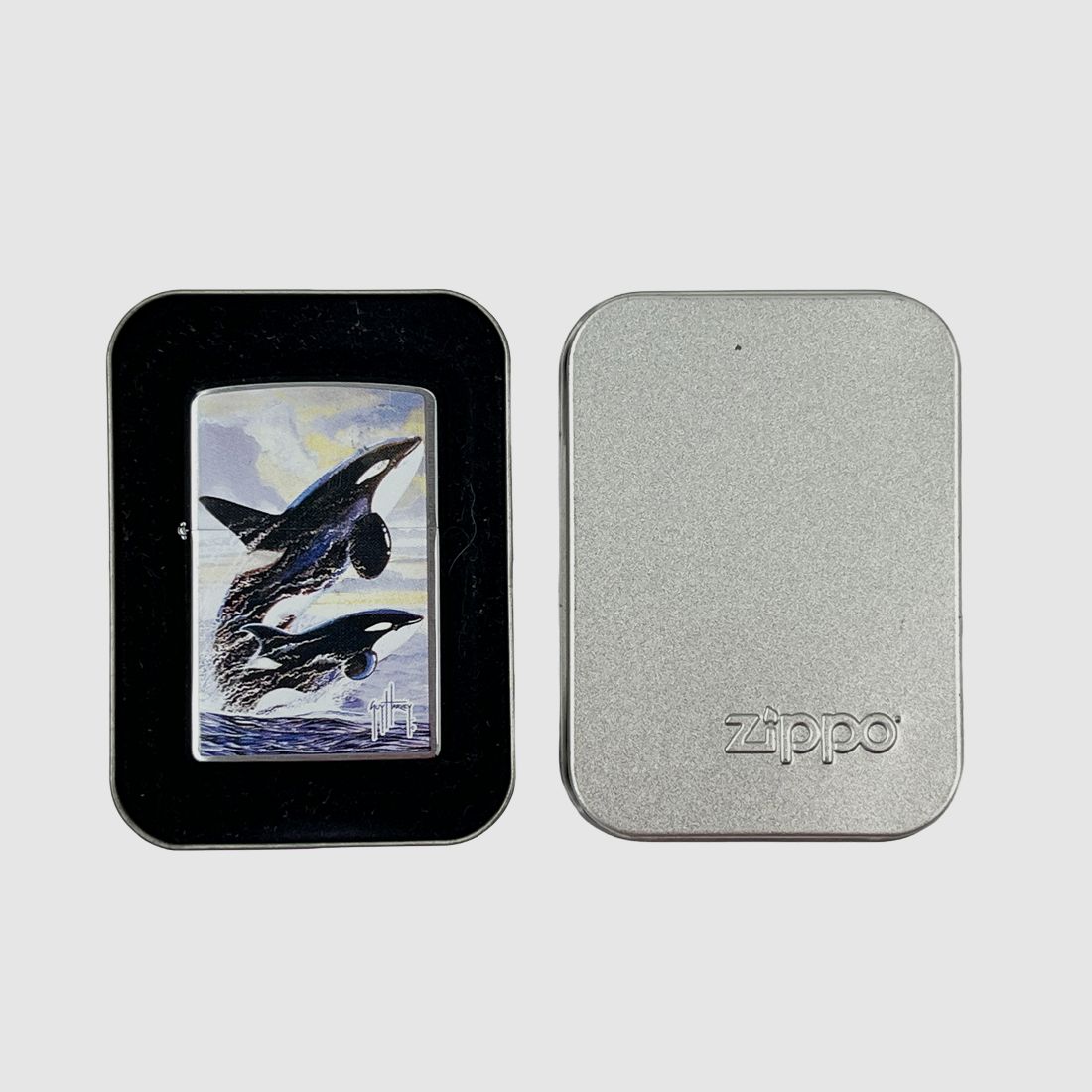 Zippo Feuerzeug Guy Harvey "Orcas"