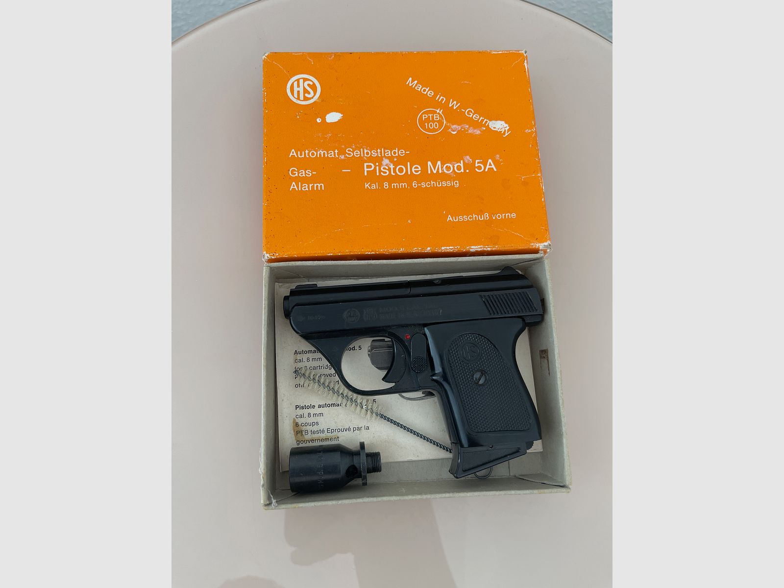 Blank gun HS Mod. 5A 8mm original packaging