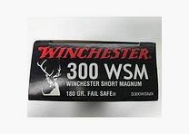 Cartucce per fucile Winchester Fail Safe 300 WSM 180gr. !!!