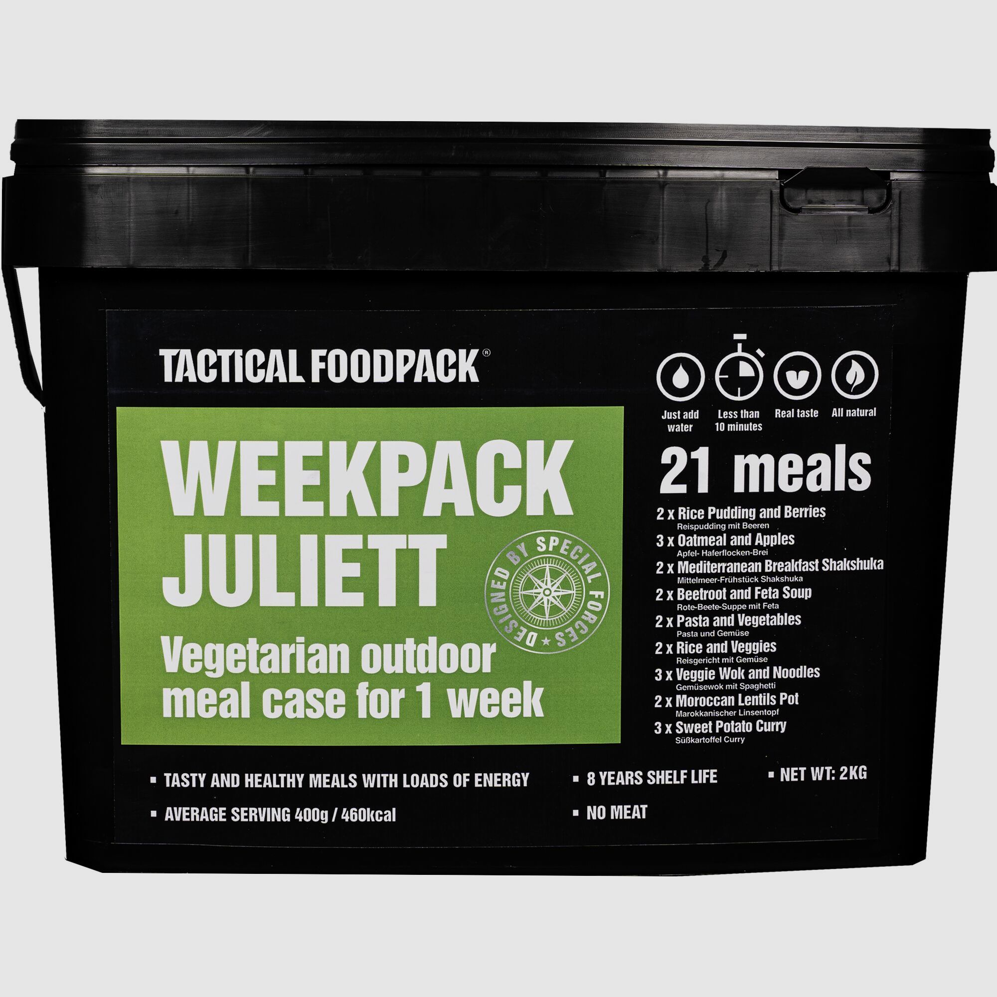 Tactical Food Pack Notration Trekking	 Juliett Essen für eine Woche