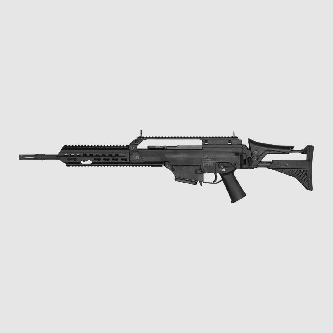 Heckler & Koch Halbautomatischebüchse Heckler & Koch HK243 S TAR Schwarz , .223Rem, Zivilversion des G36 Bundeswehr