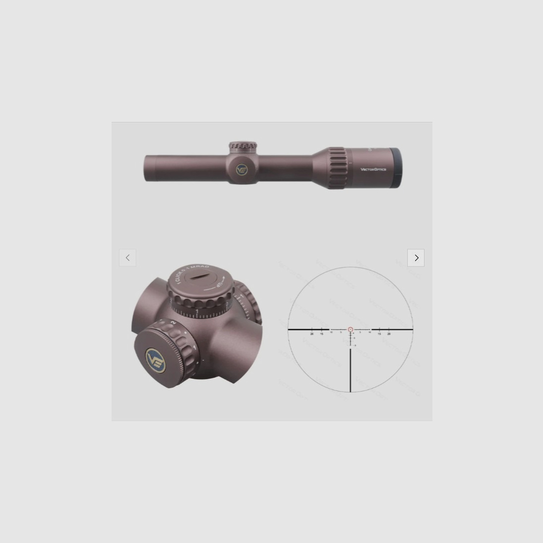 Vector Optics SCOC-34 Continental x6 Zielfernrohr 1-6x24 Coyote FDE - Montage für 21mm Picatinny/Weaver