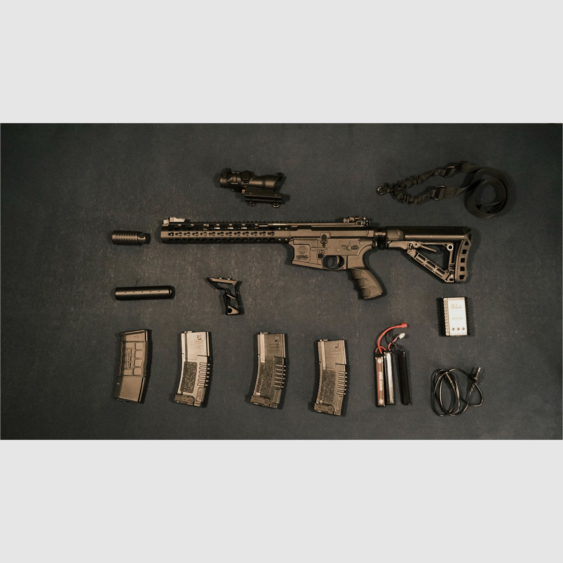 Komplettes Airsoft-Equipment