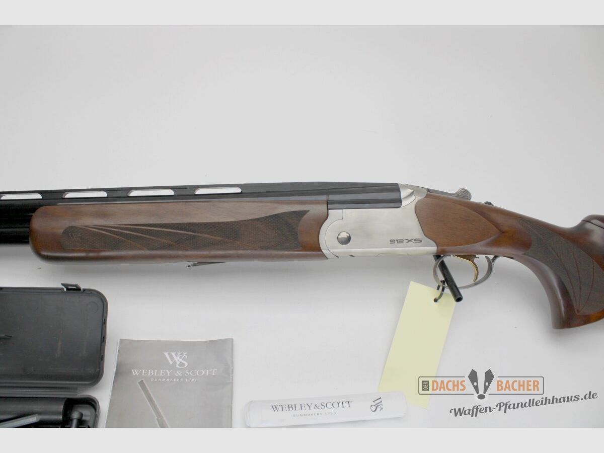 BDF Webley & Scott 900XS Competition Cal. 12/76 with Extended Choke Steel Shot Adjustable Stock Trap Trap Gun