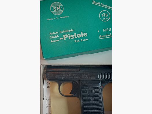 Pocket pistol SM model 110, signal/blank/gas, ejection at the front