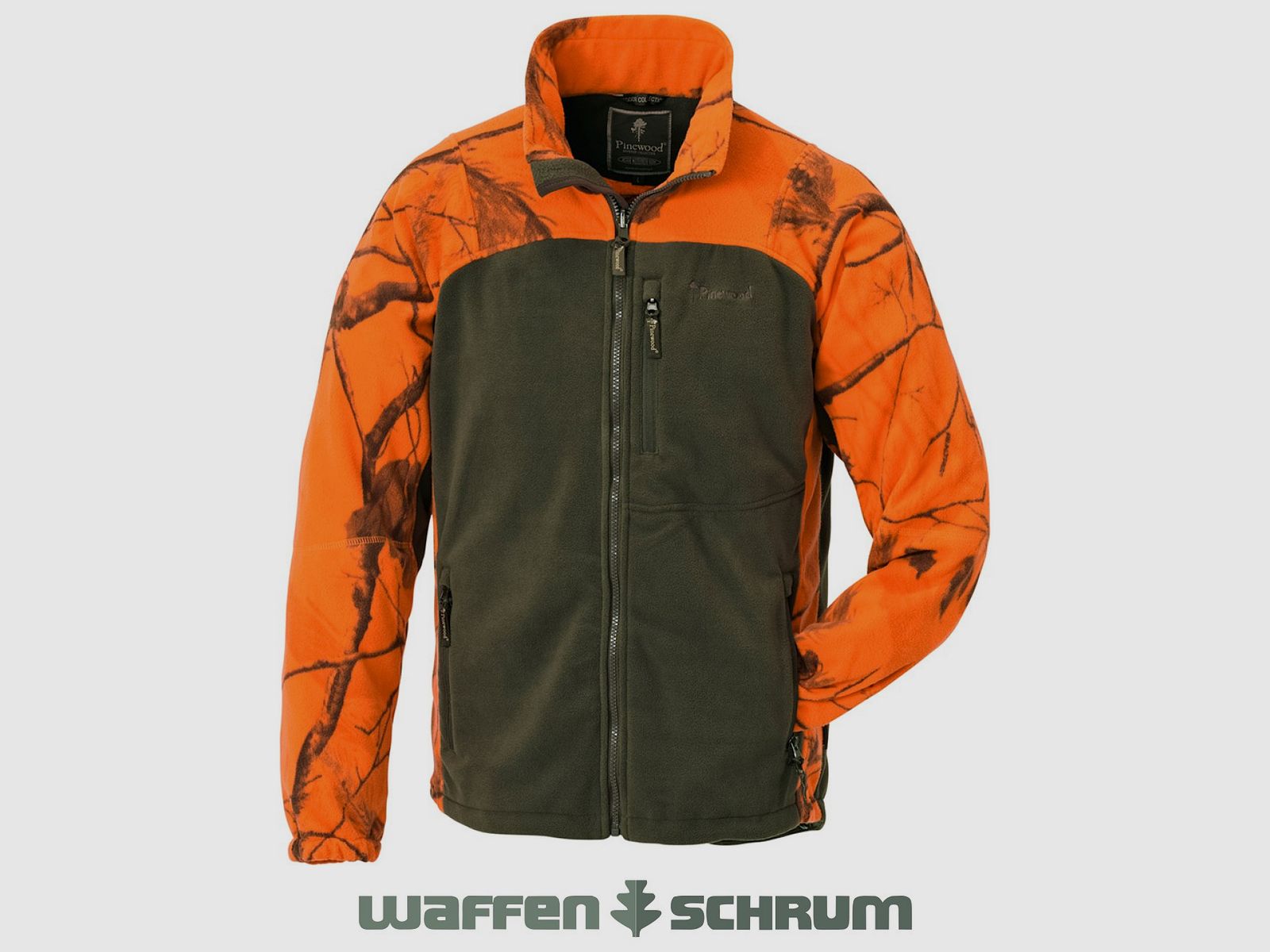 Veste en polaire pour enfants Pinewood Oviken Realtree AP Blaze/H.Green