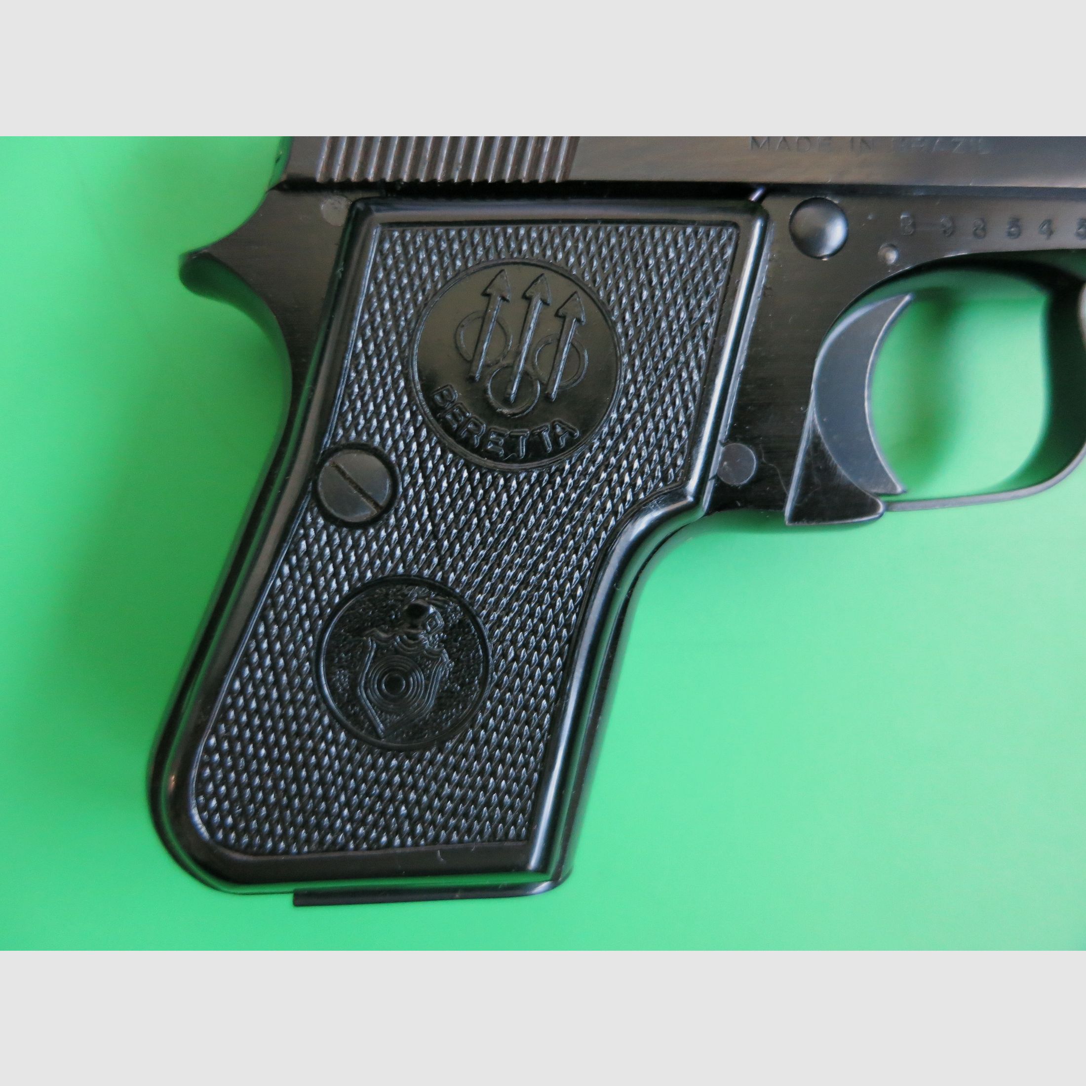 Pietro Beretta 950B pistolet à percussion semi-automatique à bascule 6,35 Browning « MADE IN BRAZIL », comme neuf       #55