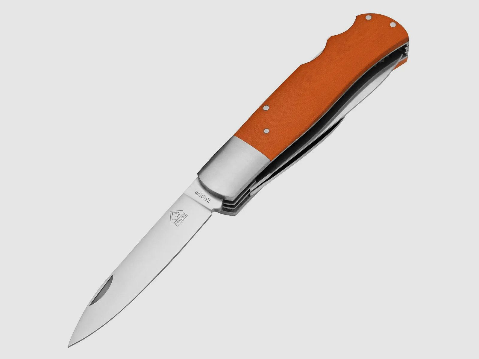 PUMA TEC nóż kieszonkowy myśliwski G10 pomarańczowy, zdjęcie 1 z 5
