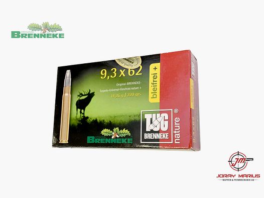 9.3×62 Brenneke 14.26g 220gr TUG Nature Bleifrei