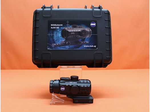 MAK. MAK MAKstorm Zielfernrohr 4x30i HD Gen1 (254003001) Circle-Dot Leuchtabsehen mit Strichplatte