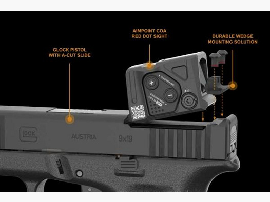 Pistolet GLOCK Mod. 45 Gen5 A-Cut Combo 9mmLuger Aimpoint COA