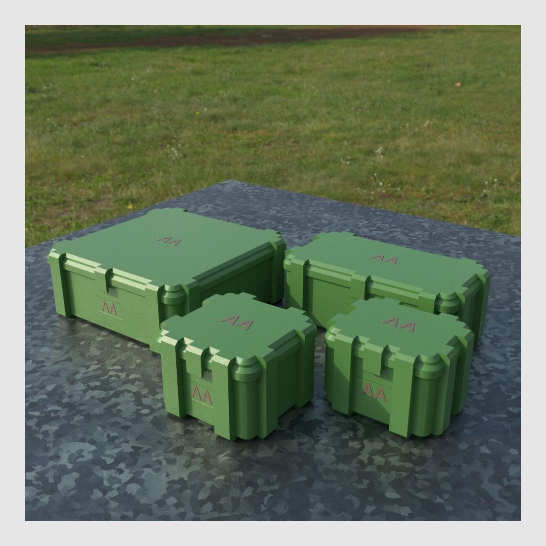 Filamelt AA Battery Box "Folding Lid" - for 20 / 25 / 50 / 100 Batteries
