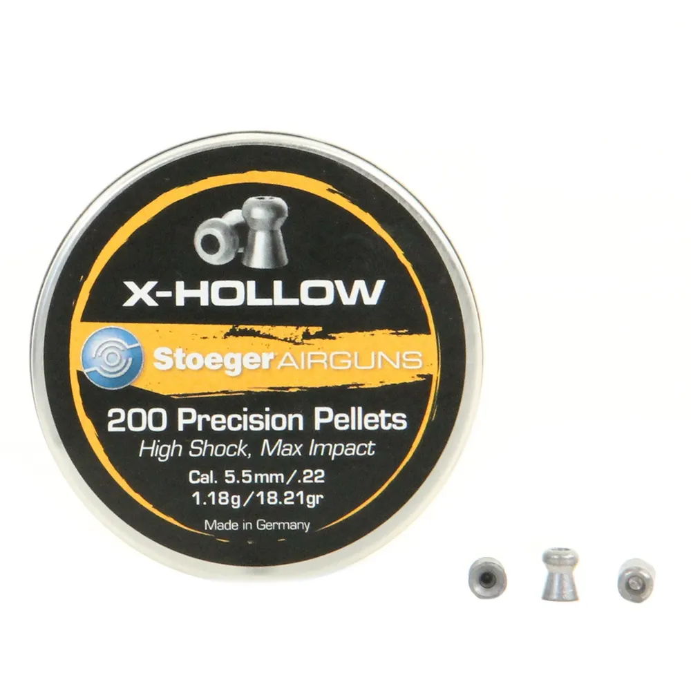 Stoeger Box mit 200 Luftgewehrdiabolos X-HOLLOW 5,5mm 1,18g