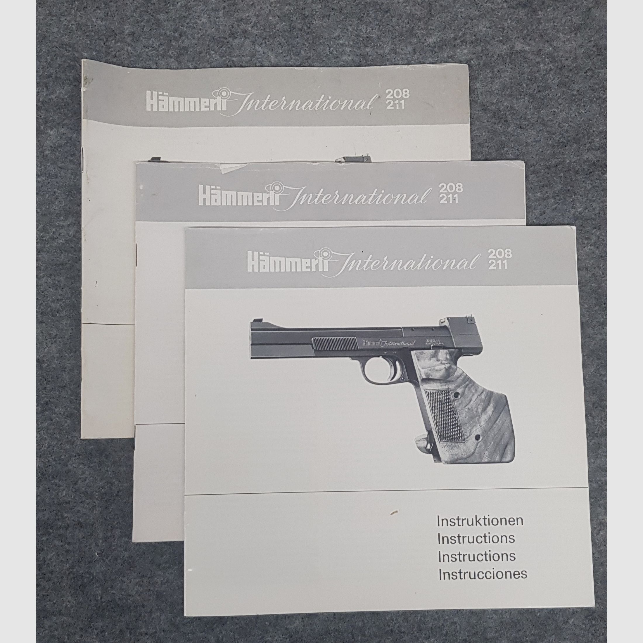 Hämmerli  Mod. 150  208  215  280  Beschreibung Bedienungsanleitung Luftpistole Luftgewehr KK Gewehr Co2 Pistole siehe Beschreibung. Preis ab