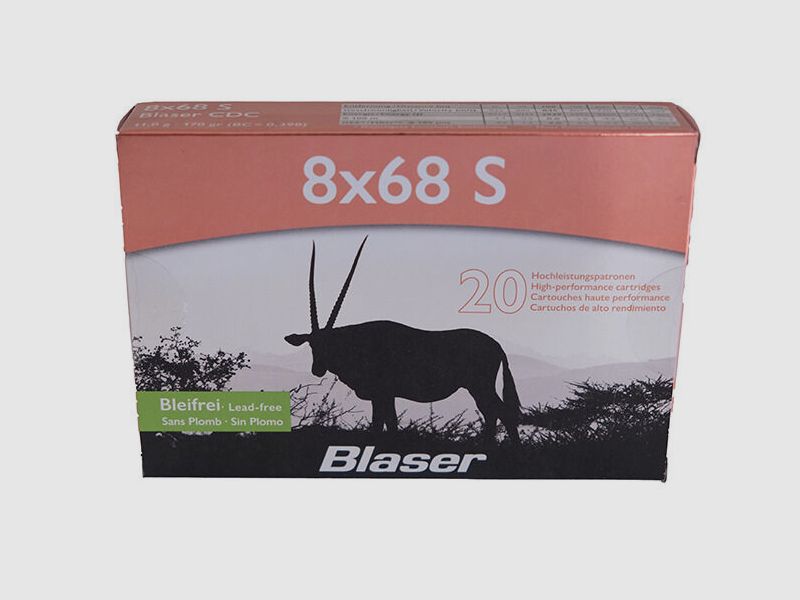 Blaser 8x68 S CDC 11.0g/170gr