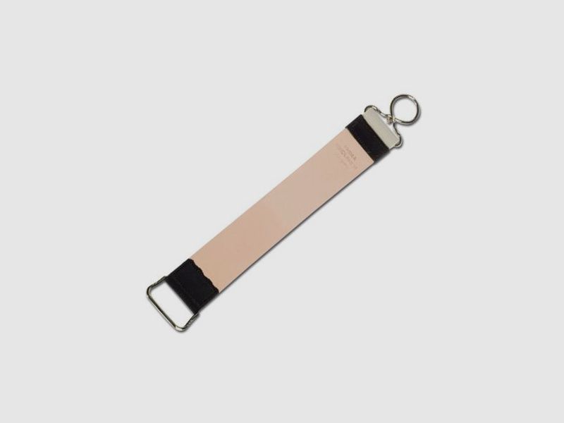 BKER leather sharpening strap including care paste