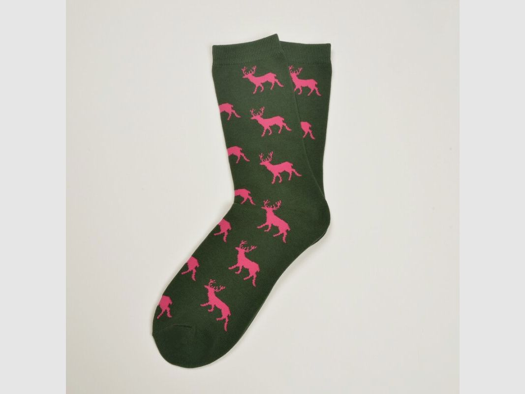 Tie dachshund socks deer