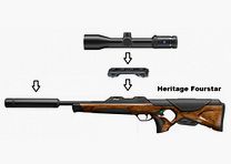 Walther RS3 Heritage Fourstar + Zeiss V6 2-12x50 M + Schalldämpfer + ... / Komplettpaket