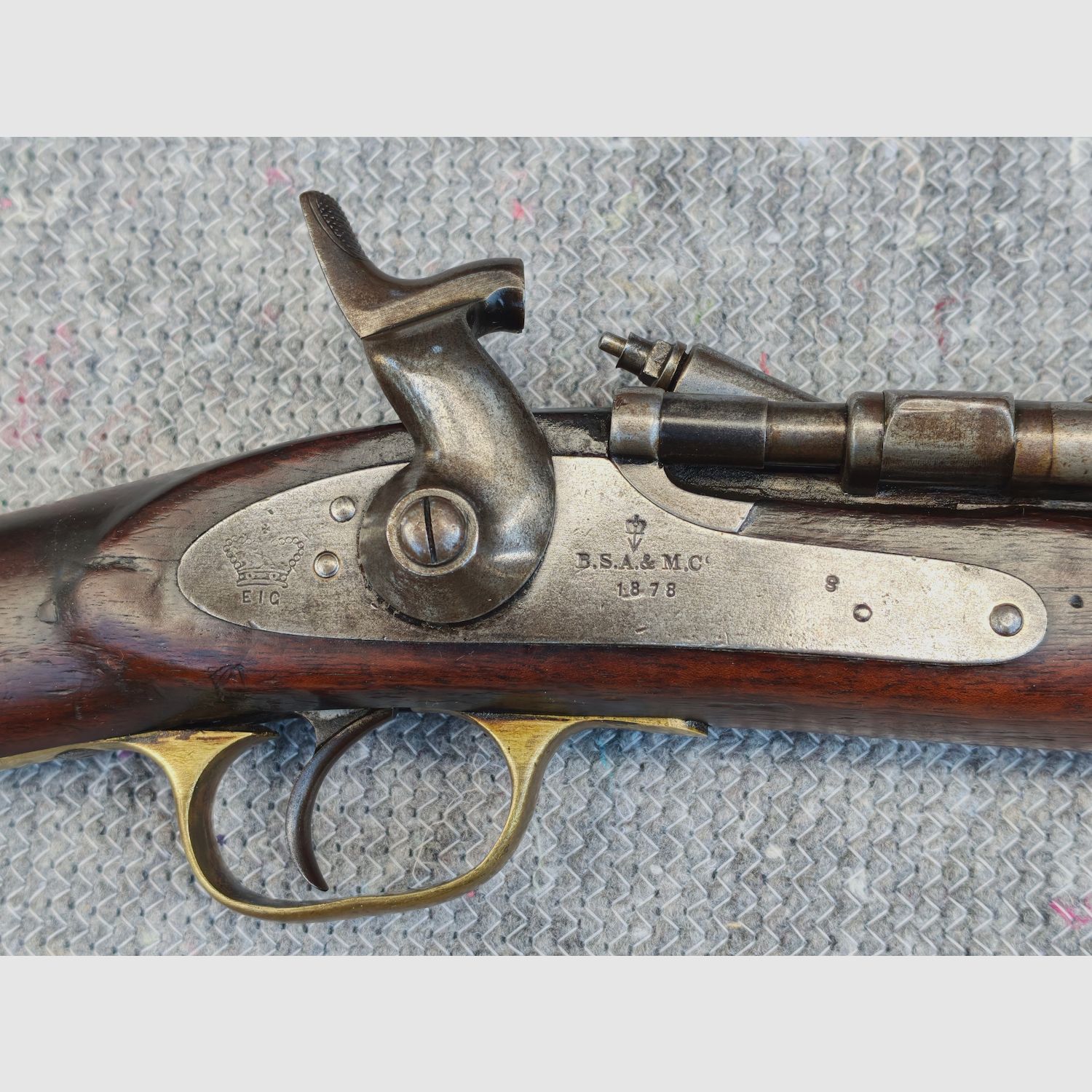 Original Snider Enfield Mk III Cavalry Carbine Kal. .577Snider - interessant gestempelt - sehr gut , Bild 4 von 13