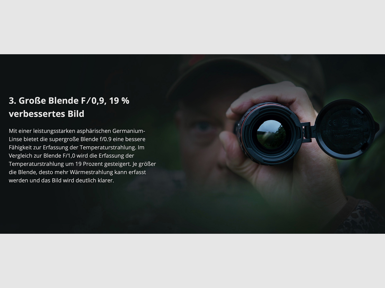 Hikmicro Monokular Falcon FQ35 Wärmebildkamera 640 x 512 12 μm <20 mK