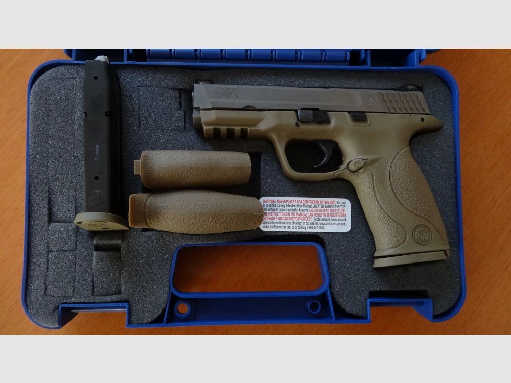 Smith&Wesson SL-PISTOLE : S&W MODÈLE M&P9 VTAC EN TERRE BRUNE PLATE CAL. 9X19 MM, image 1 sur 3