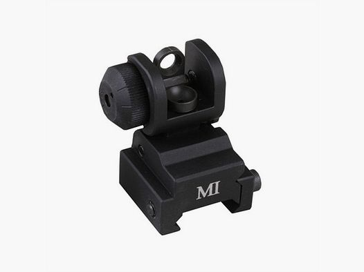 MIDWEST INDUSTRIES AR-15 Flip-Up Adjustable MCTAR-ERS Rear Sight Black