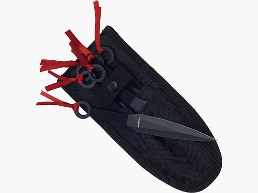 Wurfmesserset 6 tlg. schwarz beschichtet