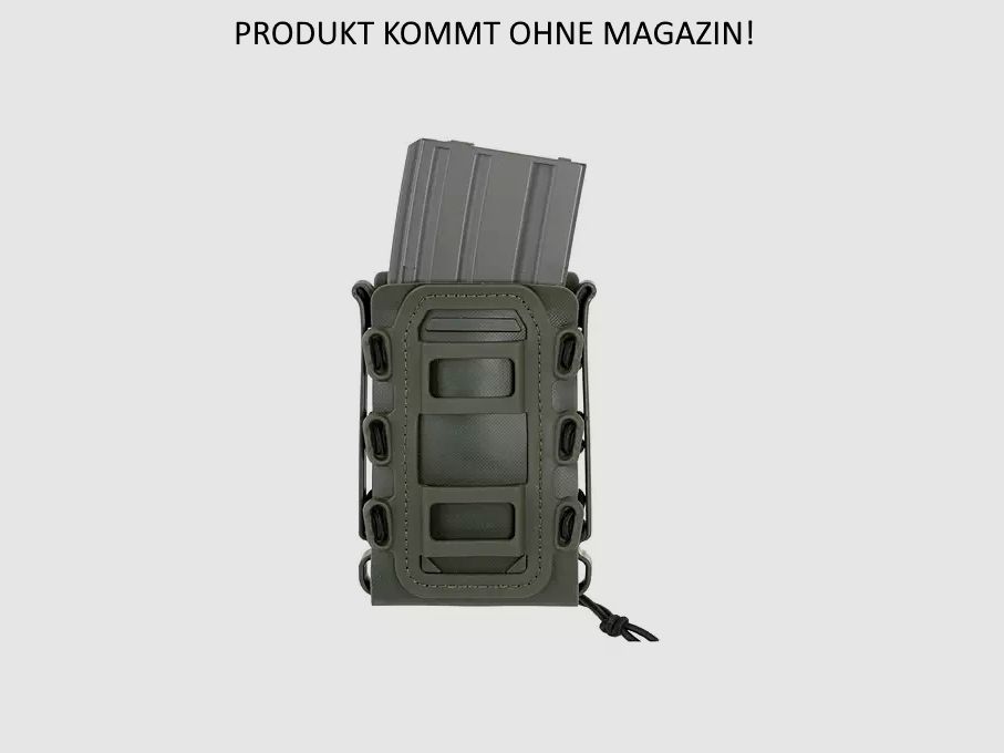 Soft Shell Rifle 5,56 Mag Pouch with MOLLE Clips - (TMC) (Oliv)