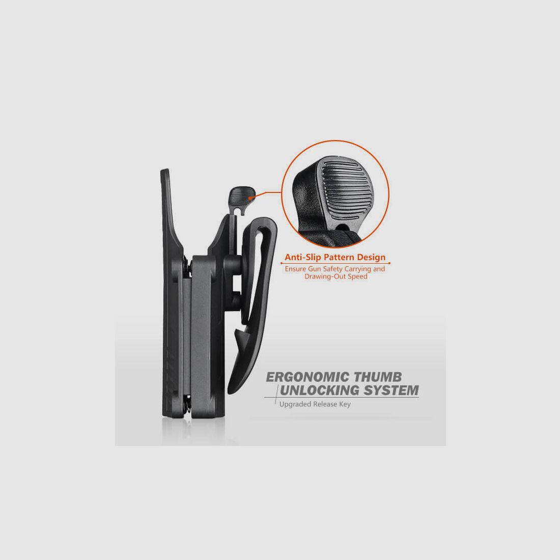 CYTAC GEAR – MEGA-FIT T THUMBSMART HOLSTER, zdjęcie 4 z 6