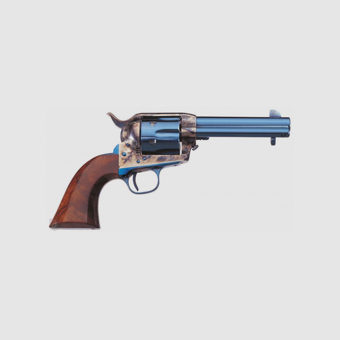 REVOLVER UBERTI 1873 CATTLEMAN ,QD 44/40 5,1/2 P NEUES MODELL EDELSTAHL NICKEL