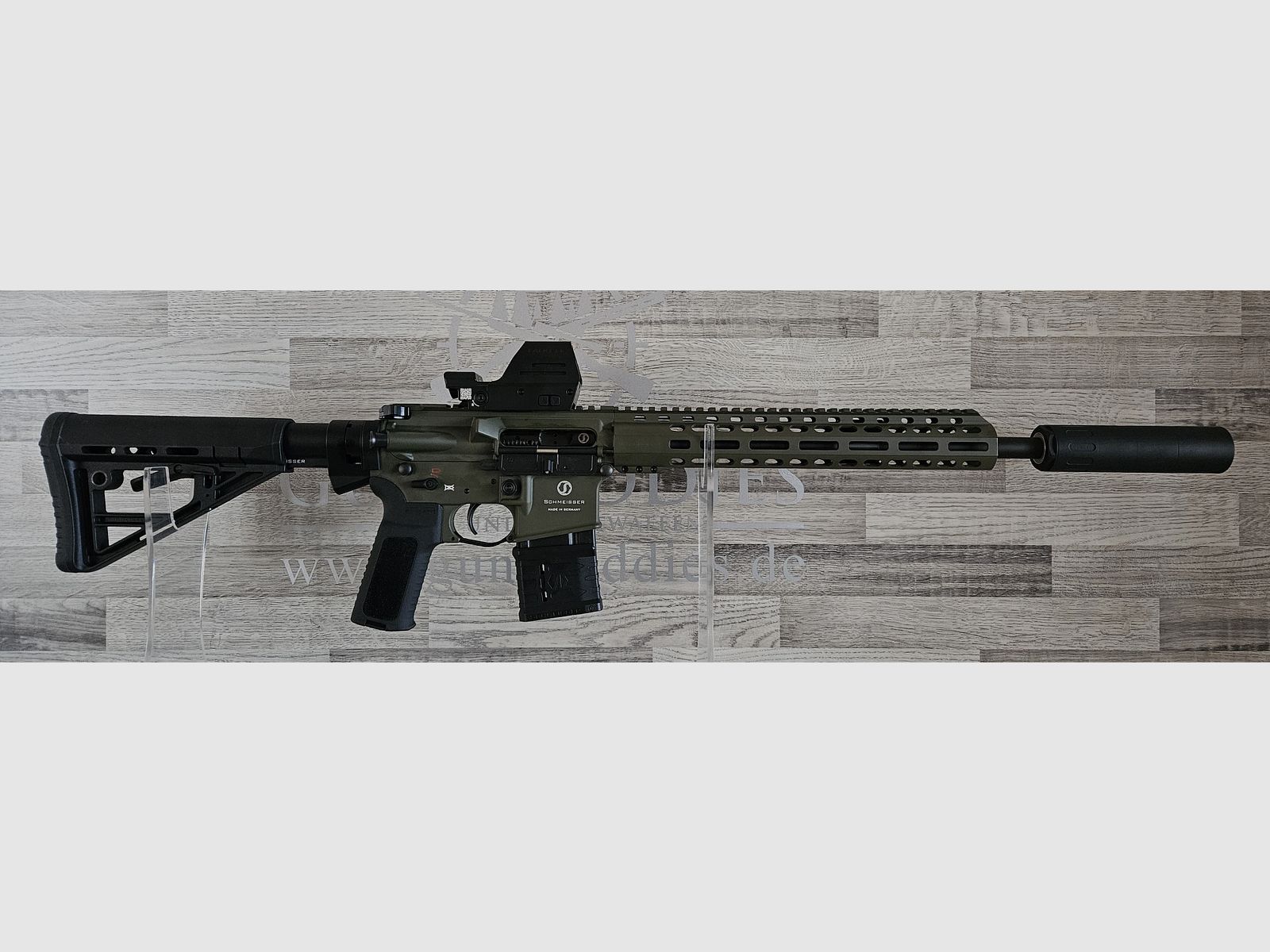 Schmeisser AR-15 M4FL OD Green 14,5" Cal. .223Rem. - Ensemble complet - frais de port gratuits ! - Nouveauté du commerce spécialisé