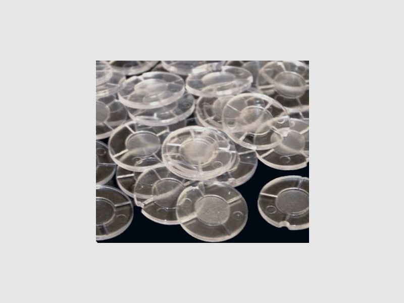 100 Transparente Kunststoffscheiben 12 Gauge