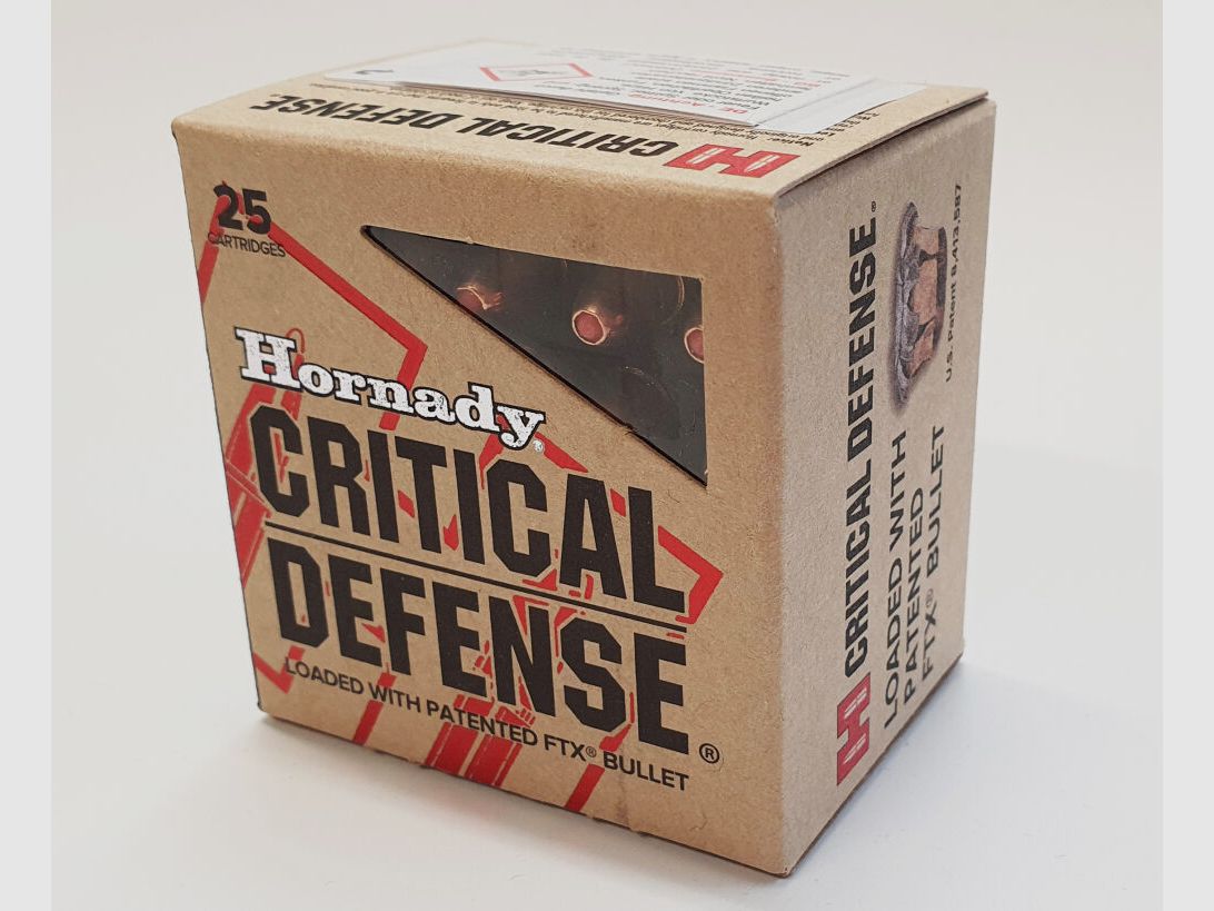 Hornady 30 Carbine 110gr FTX Critical Defense® 25 cartuchos